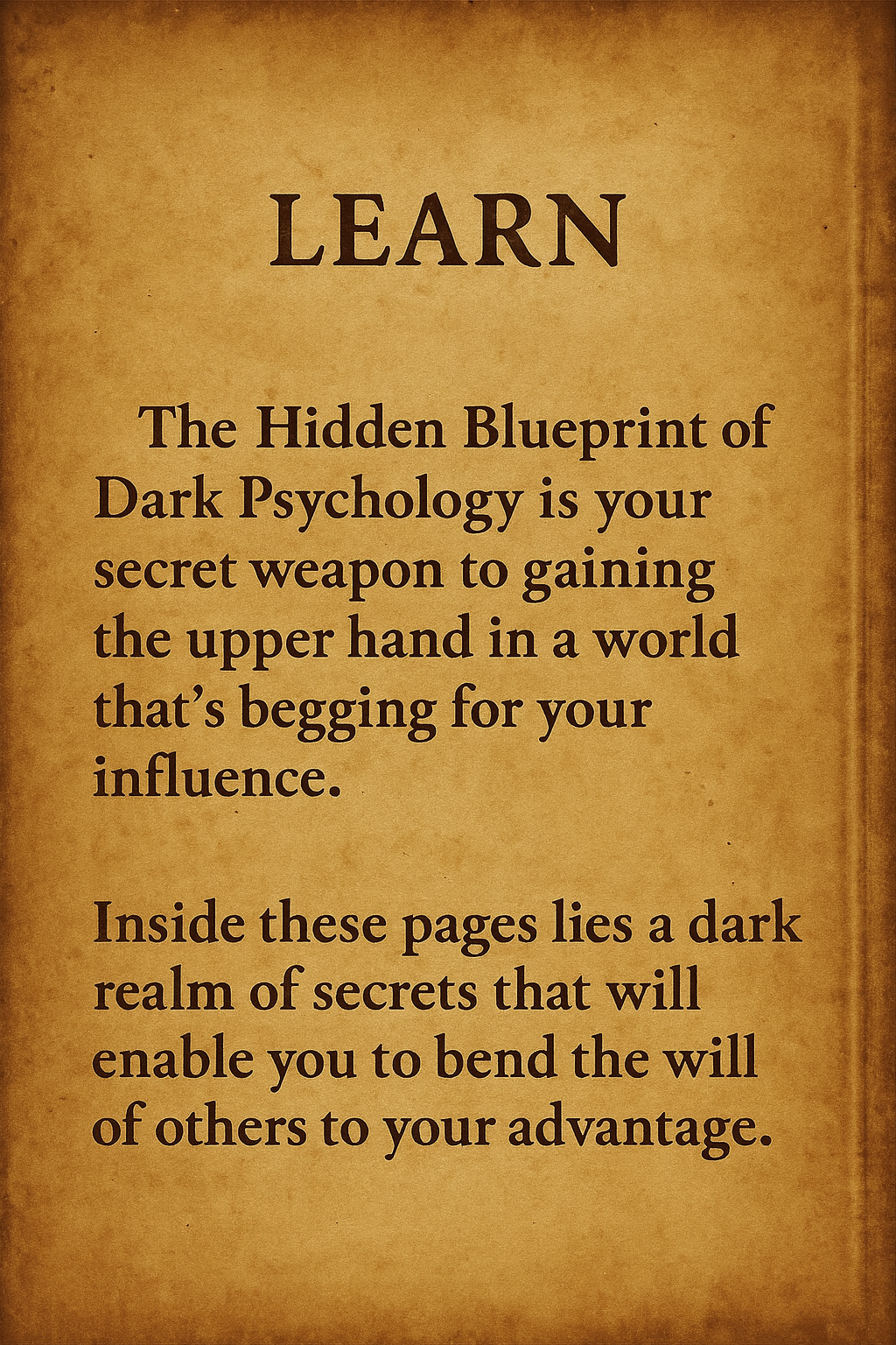 THE HIDDEN BLUEPRINT OF DARK PSYCHOLOGY