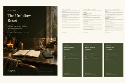 The Unfollow Reset — 14-Day Digital Breakup Planning Kit